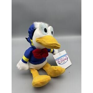 DONALD DUCK 9" MINI BEAN BAG PLUSH DOLL RETIRED DISNEY STORE MICKEY'S FRIEND NEW
